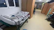 Paciente cazate într-o magazie a Spitalului de Psihiatrie Jebel din Timiș. O bătrână a fost găsită pe hol, între dulapuri, conectată la oxigen (VIDEO, FOTO)