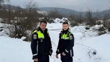 Hunedoara: 2 polițiști au salvat la limită un bărbat care se spânzurase. Cum au intervenit (FOTO)