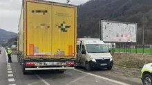 Zeci de șoferi de TIR amendați pe Valea Oltului pentru nerespectarea restricțiilor. Cum afectează lucrările circulația pe DN 7