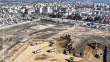 Construcții Erbașu a început lucrările la Stadionul „Nicolae Dobrin” din Pitești: „Va fi prima arenă din România care va funcționa exclusiv cu energie verde în timpul meciurilor” (FOTO)