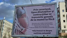 Cine se află în spatele campaniei anti-cezariană din București. Investigație despre panourile controversate și teoriile conspirației pe care le promovează