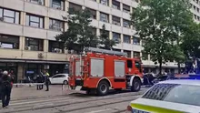VIDEO (UPDATE): Un lift s-a prăbușit în Ministerul Transporturilor. Cinci persoane au fost transportate la spitalele din Capitală