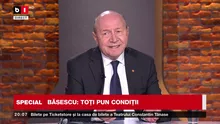 Traian Băsescu: „Pentru mulți, domnul Bolojan e un soi de Mesia, dar un om politic, care înțelege și prioritățile statului, nu ar face așa ceva”. Ce soluție propune fostul președinte (VIDEO)