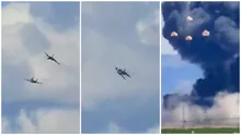 Incident dramatic pe cerul american în timpul unei demonstrații militare. Unde s-a produs coliziunea dintre cele două avioane (VIDEO)