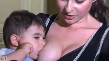 Actrița Aniela Petreanu și-a alăptat băiețelul în Parlamentul României (VIDEO)
