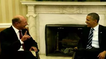 Traian Băsescu a discutat cu Barack Obama în Biroul Oval de la Casa Albă (FOTO EXCLUSIV)