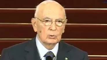 Președintele italian, Giorgio Napolitano: Statele Unite ale Europei constituie obiectivul spre care accelerăm