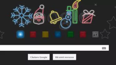 Google celebrează Crăciunul cu un logo muzical