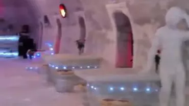 Hotelul de gheață de la Bâlea Lac a fost deschis de Crăciun