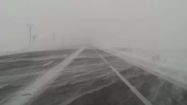 Cum se circula pe drumul național E85 înainte să se închidă (VIDEO)