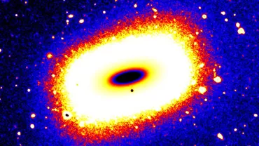 Galaxie rară, cu formă rectangulară, descoperită de astronomi