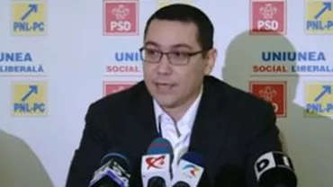 Ponta: Sunt o mulţime de PDL-iști care nu vor fi primiţi niciodată în USL, vom fi foarte selectivi