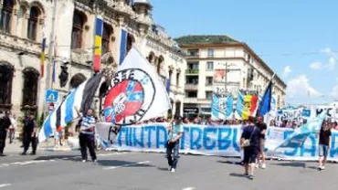 Craiova: Suporterii Universității, protest împotriva FRF și a dezafilierii echipei