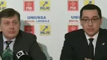 Conferința de presă USL: Victor Ponta i-a dat cuvântul "președintelui Ungureanu"