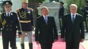 Președintele Republicii Moldova, Nicolae Timofti, primit de Traian Băsescu la Cotroceni