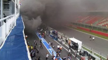 Un incendiu a izbucnit la standul echipei Williams de la Barcelona