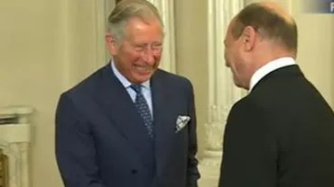 Președintele Traian Băsescu, către Prințul Charles la Palatul Cotroceni: Mulțumesc pentru filmul despre Munții Carpați