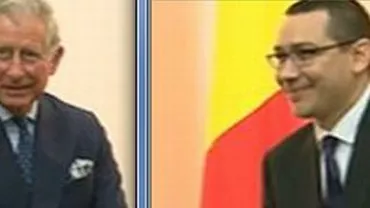 Premierul Victor Ponta, întâlnire cu Prințul Charles, la Palatul Victoria (VIDEO)