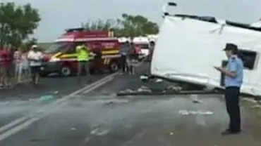 Grav accident pe A2: O persoană a murit, alte 2 au fost rănite