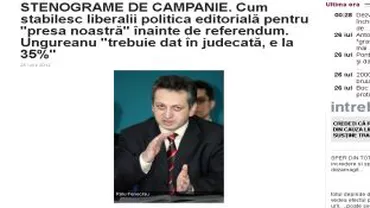 REVISTA PRESEI – Joi, 26 iulie: Referendumul și stenogramele de campanie din ședințele PNL – principalele subiecte