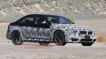 BMW M3 2014 - primele imagini spion clare cu partea frontală a bolidului (FOTO)