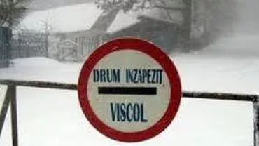CNADNR: Circulația este întreruptă din cauza viscolului pe 7 drumuri naționale, alte șase au restricții de tonaj