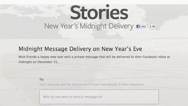 Facebook a lansat Midnight Delivery, o aplicație cu care poți trimite mesaje de anul nou prietenilor de pe rețeaua de socializare