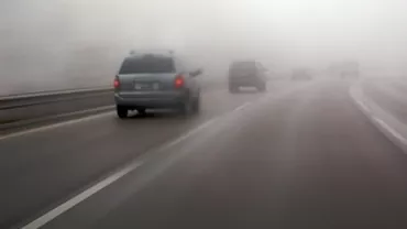 Avertizare cod galben de ceață pentru 9 județe, inclusiv A2