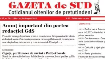 BRAT: Gazeta de Sud, cel mai citit ziar de provincie