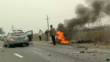 Un motociclist a murit după ce a intrat într-un autoturism, pe DN1, la Ciolpani (VIDEO)
