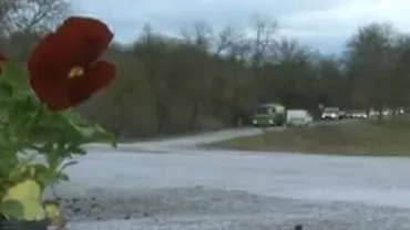 Protest cu panseluțe față de gropile de pe DN 76 (VIDEO)