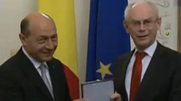 Traian Băsescu, întâlnire cu Herman Van Rompuy, la Palatul Cotroceni (VIDEO)