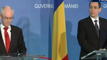 Herman van Rompuy: Sunt încurajat de îmbunătăţirile ce au avut loc în România şi sunt convins că această atitudine va fi în beneficiul tuturor