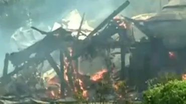 O cabană a RA-APPS din pădurea Snagov a luat foc: Nu s-a înregistrat nicio victimă