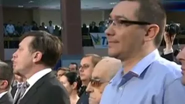 Victor Ponta și Crin Antonescu, ajunși cu întârziere la Congresul TNL: Cei doi copreședinți USL au avut anterior o discuție privată