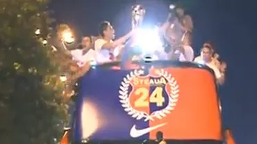 Jucătorii și suporterii Stelei au sărbătorit în Piața Constituției câștigarea campionatului (VIDEO)
