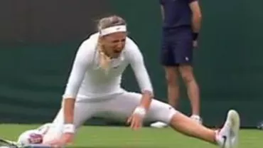 Victoria Azarenka s-a retras de la Wimbledon din cauza unei accidentări la genunchiul drept (VIDEO)