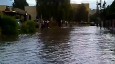 Zeci de locuinţe, gospodării şi subsoluri de spitale şi blocuri, inundate în judeţul Bacău
