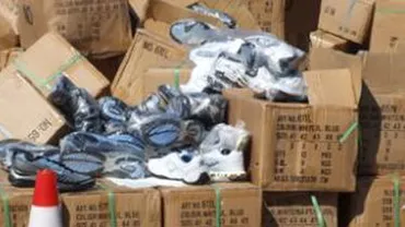 Constanța: Peste 11.000 perechi încălțăminte contrafăcută, în valoare de un milion euro, au fost confiscate