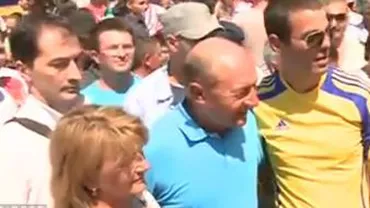 Traian Băsescu a participat la sărbătoarea „Sus pe muntele din Jina" din judeţul Sibiu