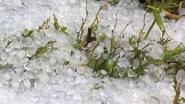Pumni de grindină în judeţul Vrancea (FOTO)