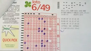 Loto 6/49: Report de peste 300.000 euro la categoria I