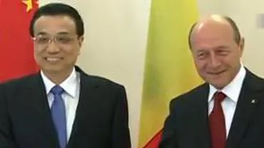Preşedintele Traian Băsescu l-a primit la Cotroceni pe premierul Chinei (VIDEO)