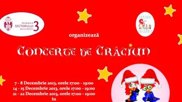 ”Concerte de Crăciun”, în perioada 7-22 decembrie, în Parcul Titan