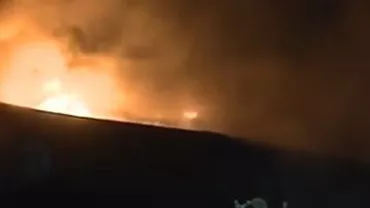 Incendiu puternic în cartierul Bucureștii Noi din Capitală: Două case și o anexă, cuprinse de flăcări (VIDEO)