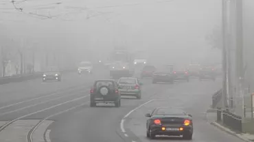 Cod galben de ceață în aproape toată țara