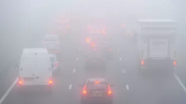 Avertizare cod galben de ceață pentru patru județe și autostrada A2