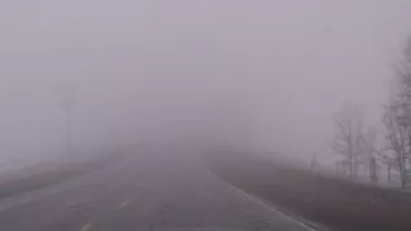 Avertizare cod galben de ceață pentru Vâlcea, Olt, Drăgășani și Călărași
