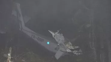 Una dintre antenele avionului prăbușit în Munții Apuseni, care permitea localizarea aeronavei, era ruptă