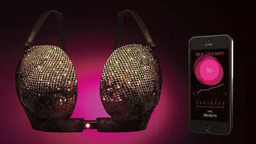 O firmă din Japonia a inventat „sutienul inteligent”, care arată când se îndrăgostește o femeie (VIDEO)